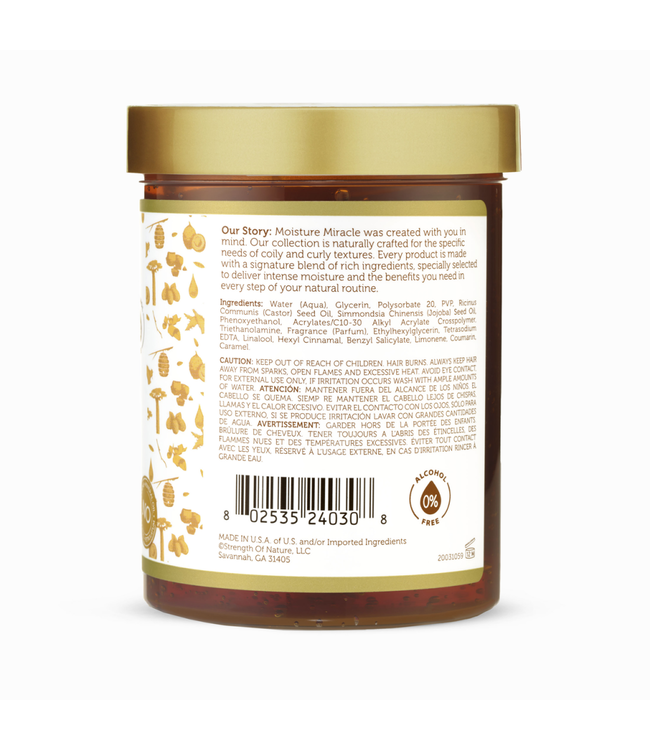 African Pride African Pride Moisture Black Castor&jojoba Oil Max Hold Styling Gel 18oz