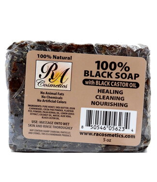 RA Cosmetics RA Cosmetic's Black Soap W/Black Castor Oil 5oz