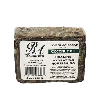 RA Cosmetics RA Cosmetic's Black Soap W/Coconut Oil 5oz