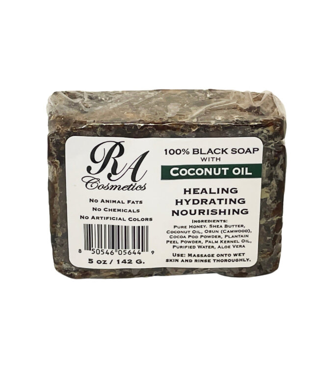 RA Cosmetics RA Cosmetic's Black Soap W/Coconut Oil 5oz
