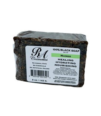 RA Cosmetics RA Black Soap Bar With Mango 5oz