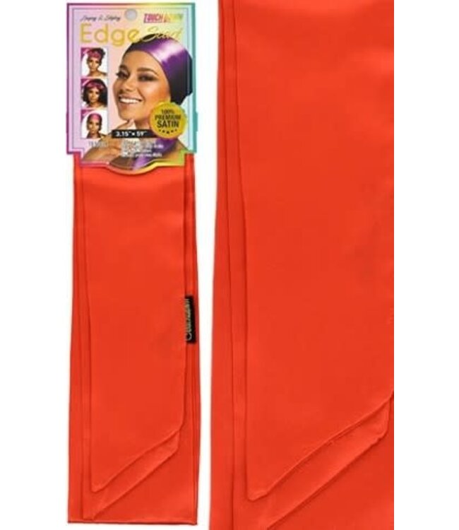 Touch Down Edge Scarf (Plain Hot Orange) #TES004