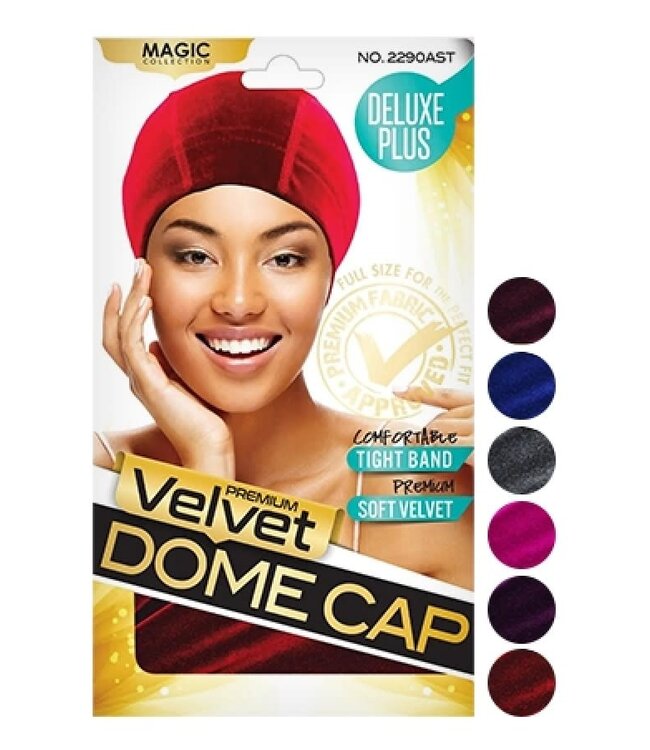 Magic Collection Velvet Dome Cap #2290 Assorted