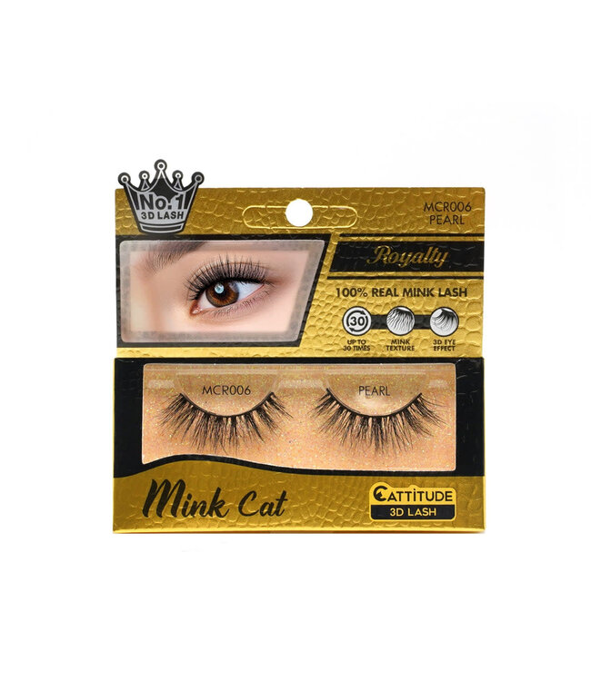 Ebin Mink Cat 3D Lashes - Royalty Pearl