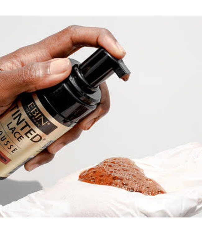 Ebin Tinted Lace Foaming Mousse Dark Brown 3.38oz