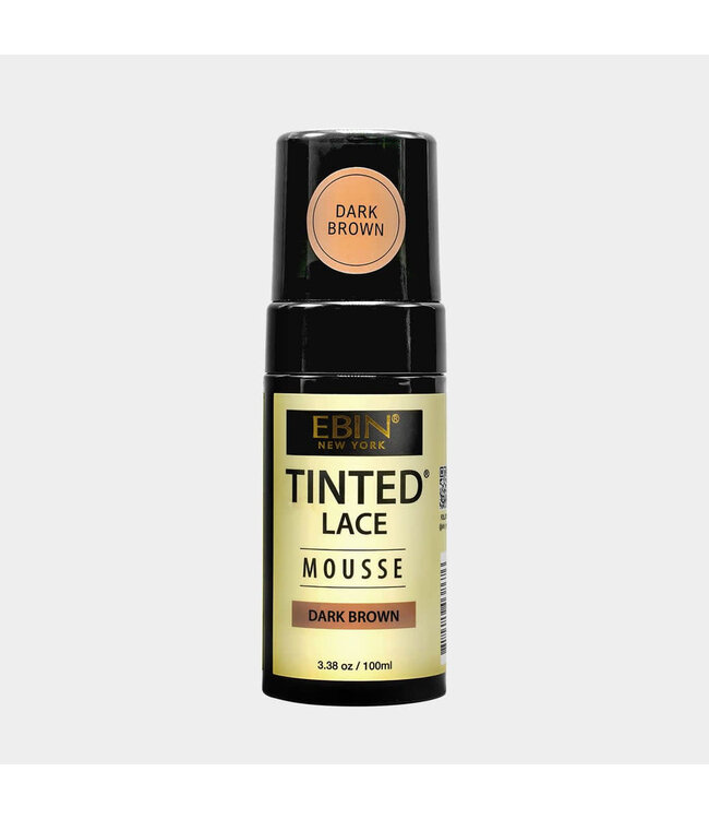 Ebin Tinted Lace Foaming Mousse Dark Brown 3.38oz