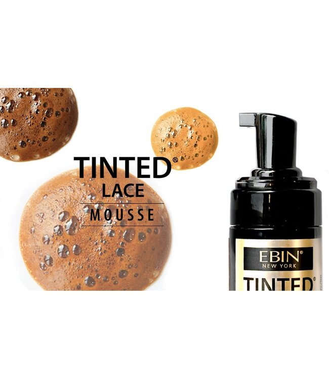 Ebin Tinted Lace Foaming Mousse Dark Brown 3.38oz