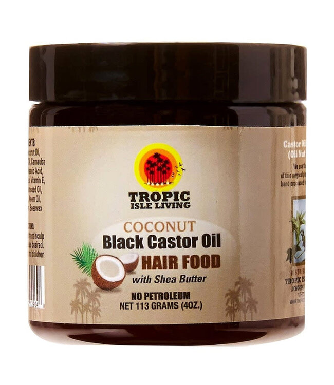 Tropic Isle Living Tropic Isle Black Castor Oil Coconut Hair Food 4oz