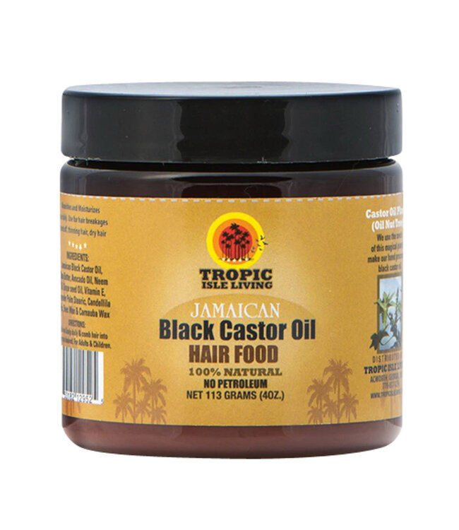 Tropic Isle Living Black Castor Oil Hair Food 4oz