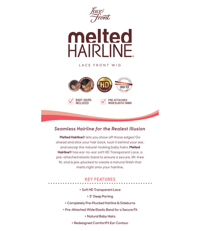 Melted Hairline Lace Front Wig - Pascale