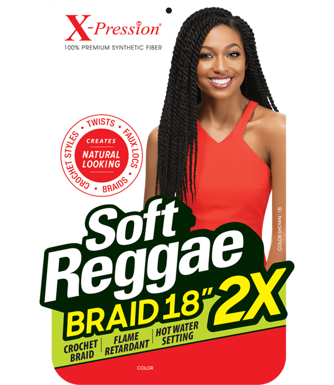 X-pression Soft Reggae Braid 18" 2X