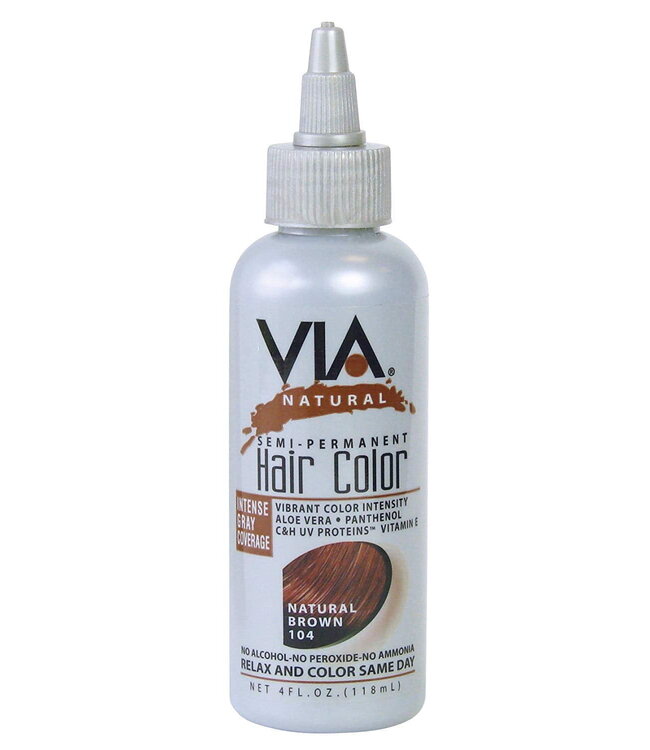 Via H/Clr Natural Brown 104 4oz