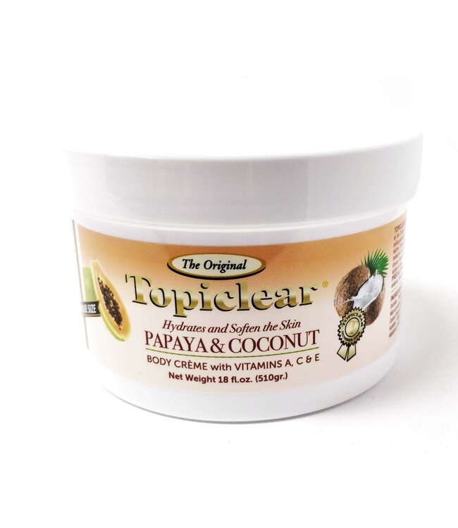 Topiclear The Original Papaya & Coconut Body Creme ( 510g )18oz