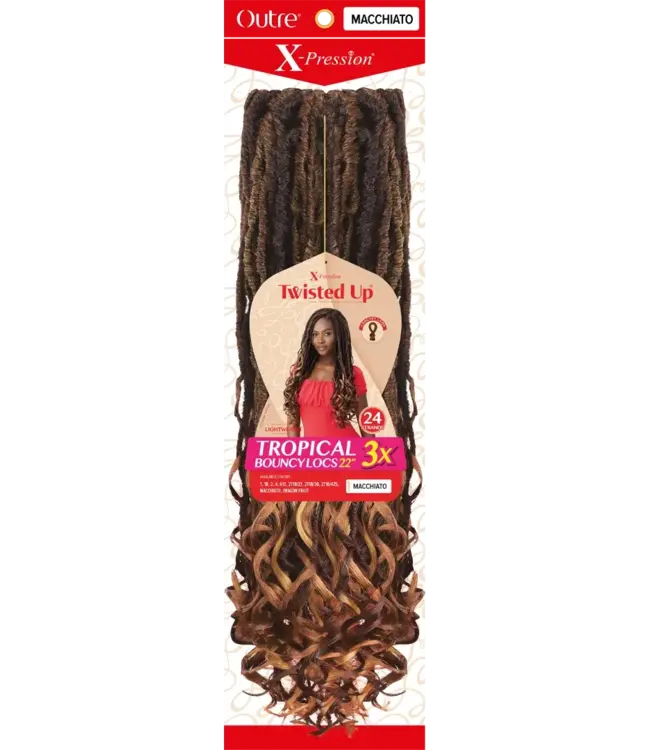X-Pression Twisted Up 3X Tropical Bouncy Locs 22"