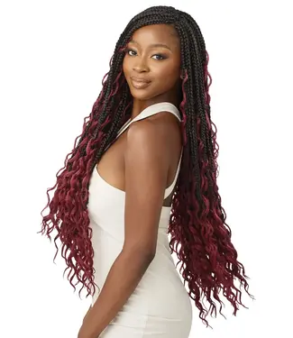 X-Pression Twisted Up Boho Box Braid Loose Deep 28" 3X