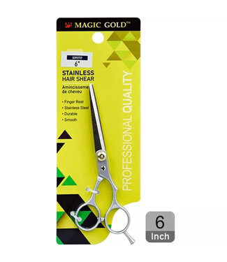 MAGIC GOLD Stainless Hair Shear Scissors 6" #SCR98723