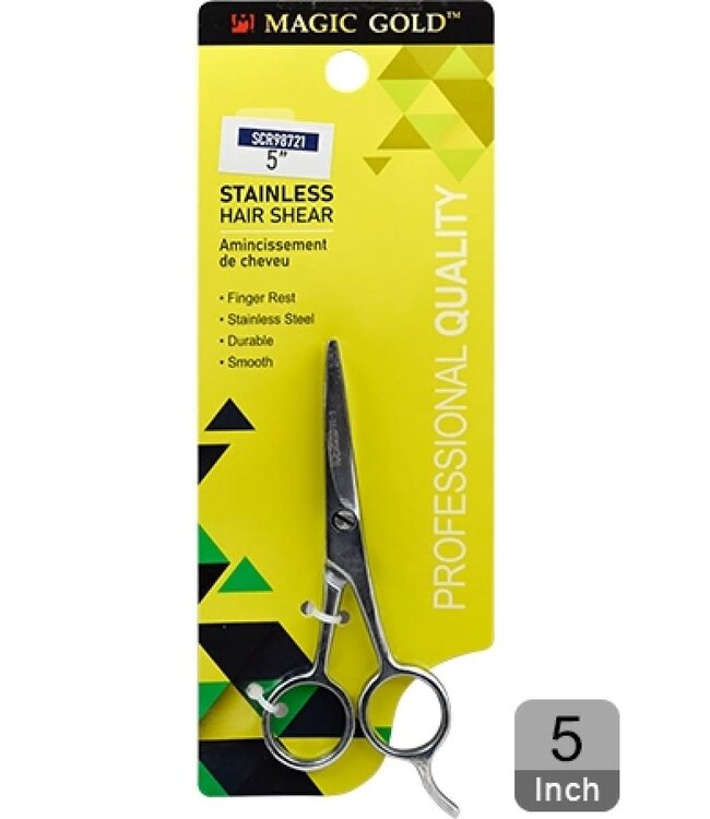MAGIC GOLD Stainless Hair Shear Scissors 5" #SCR98721