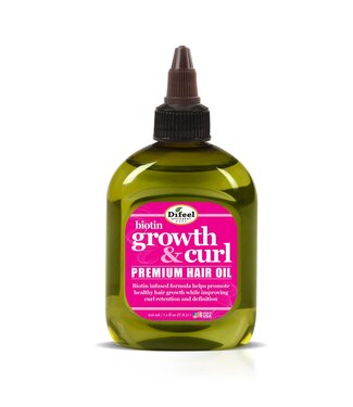 Difeel Growth & Curl Biotin Premium Hair Oil 7oz