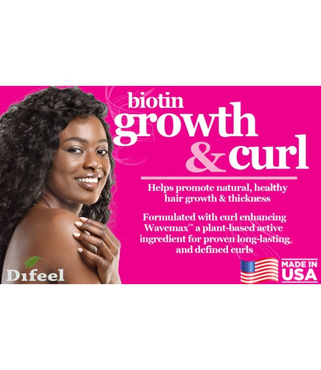 Difeel Growth & Curl Biotin Premium Hair Oil 7oz