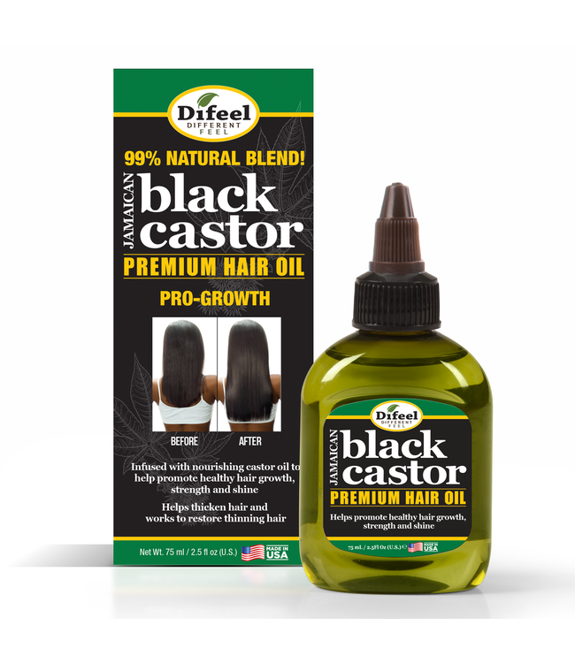 Difeel 99%  Natural Castor Premium Hair Oil JBC 2.5oz