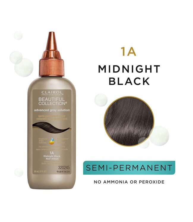 Clairol Beautiful Collection Advance Gray 1A Midnight Black 60ml