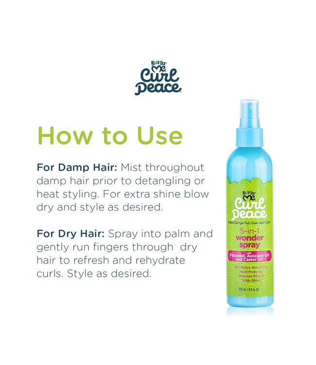 Soft & Beautiful Just For Me Curl Peace 5-IN-1 Wonder Spray 8oz