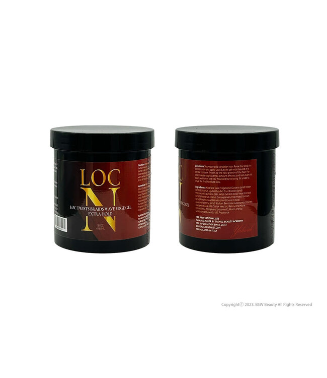 Loc N Loc Twists Braids Wave Edge Gel Extra Hold 16oz