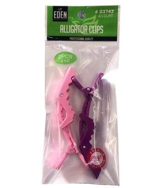 Eden Alligator Clips # 03743 Assorted