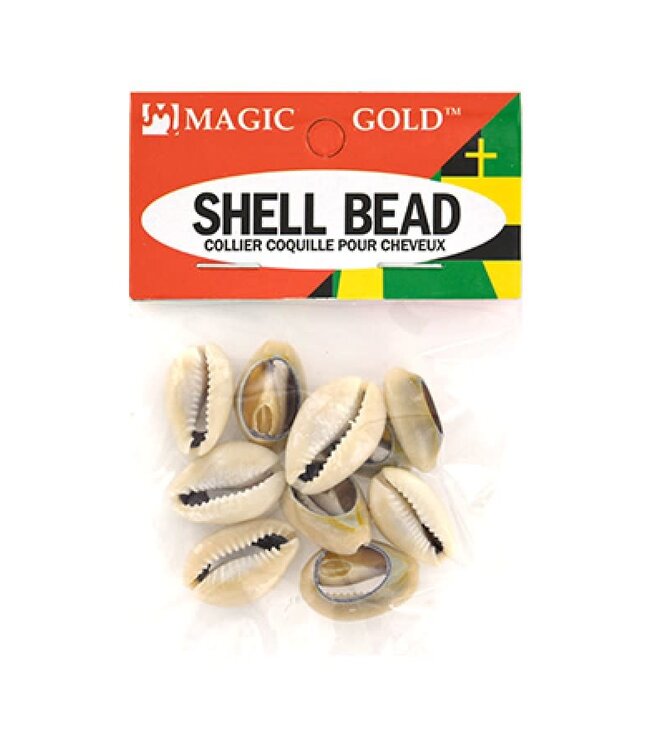MAGIC GOLD Shell Bead Dark Ivory #6999