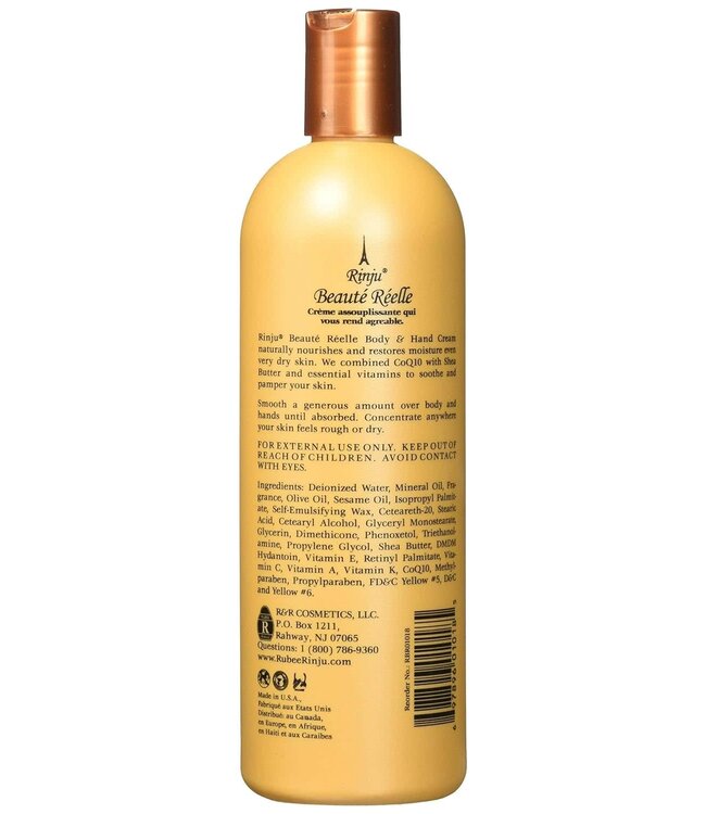 Rinju Rinju Beaute Reelle Body and Hand Lotion 16oz