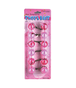 MAGIC GOLD Kid's Hair Bubbles Round #XL23 Crystal Pink/Pink