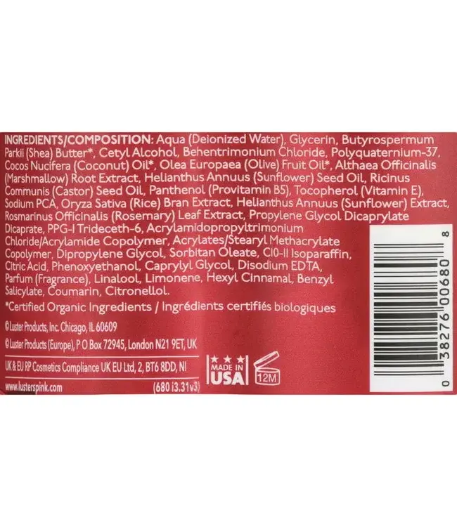 Luster's Pink Shea Butter & Coconut Oil Leave-In Conditioner 12oz