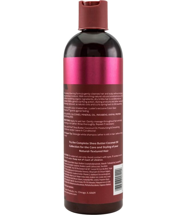 Luster's Pink Shea Butter & Coconut Oil  Sulfate Free Shampoo 12oz