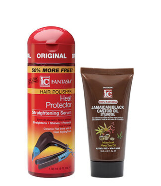 Fantasia IC Hair Polisher Heat Protector Serum JBCO Gel 2oz PRINCESSA Beauty Products