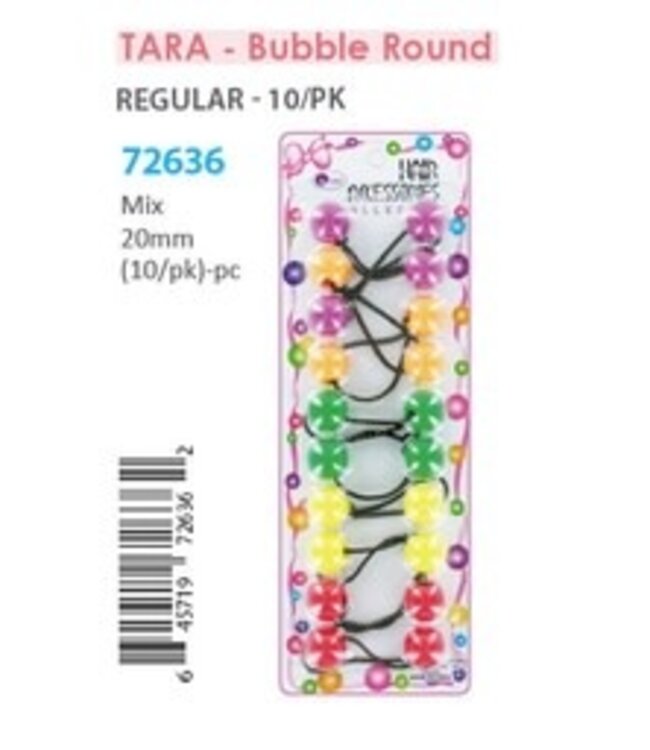 Tara Bubble Round Mix  72636 Mix 20mm