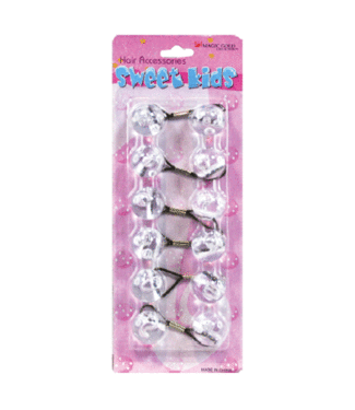 MAGIC GOLD Kid's Hair Bubbles Round #XL11 Clear