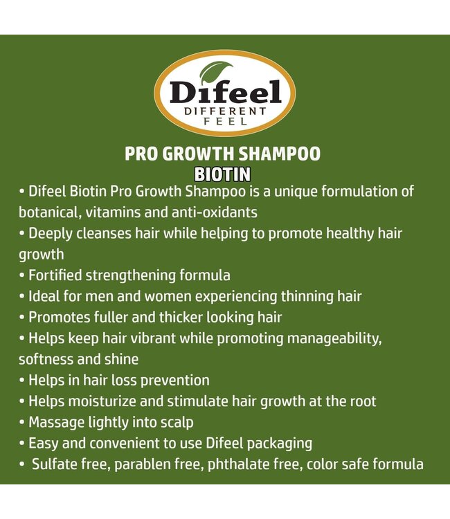 Difeel Biotin Pro-Growth Shampoo 33.8oz
