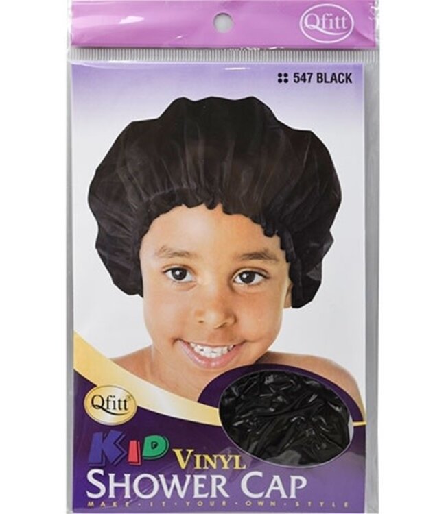 Qfitt Vinyl Shower Cap  #547 Black
