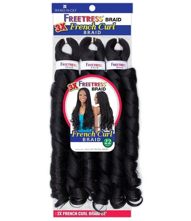 FreeTress 3X French Curl Braid 22"