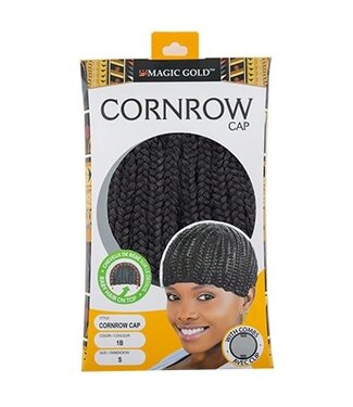 Magic Collection Cornrow Cap W/Baby Hair 1B (S)