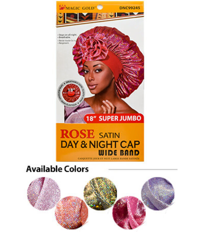 Rose satin day & night cap- #99245 Rose satin day & night cap- #99245