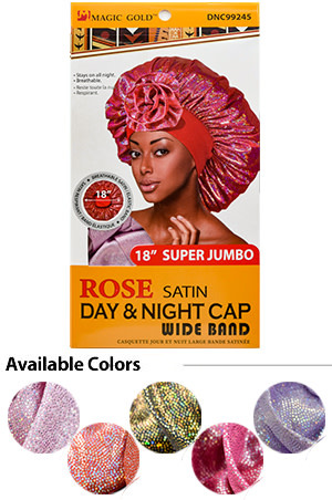 Rose satin day & night cap- #99245 Rose satin day & night cap- #99245