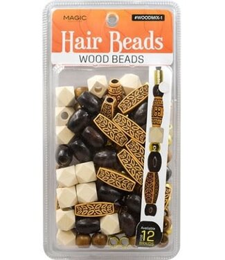 Magic Collection Wooden Beads Mix Design ( 1 pc )