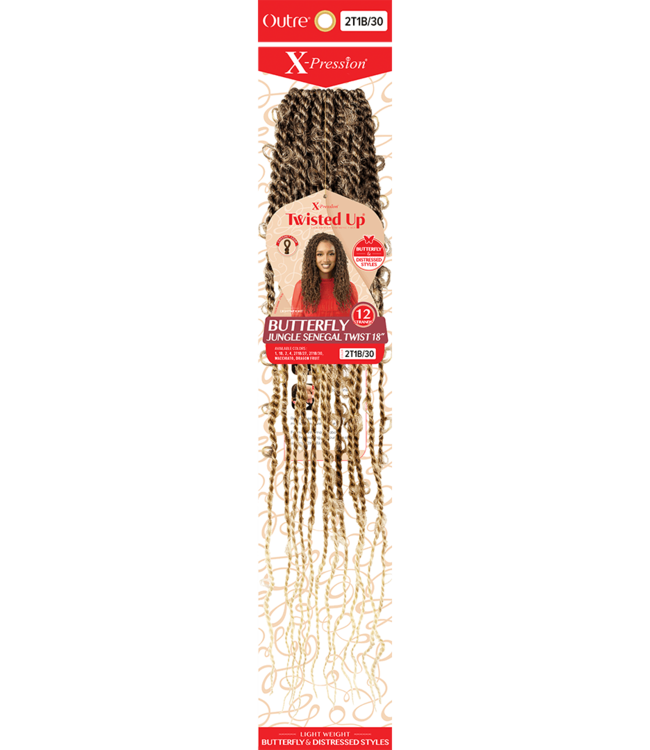 X-Pression Twisted Up Butterfly Jungle Senegal Twist