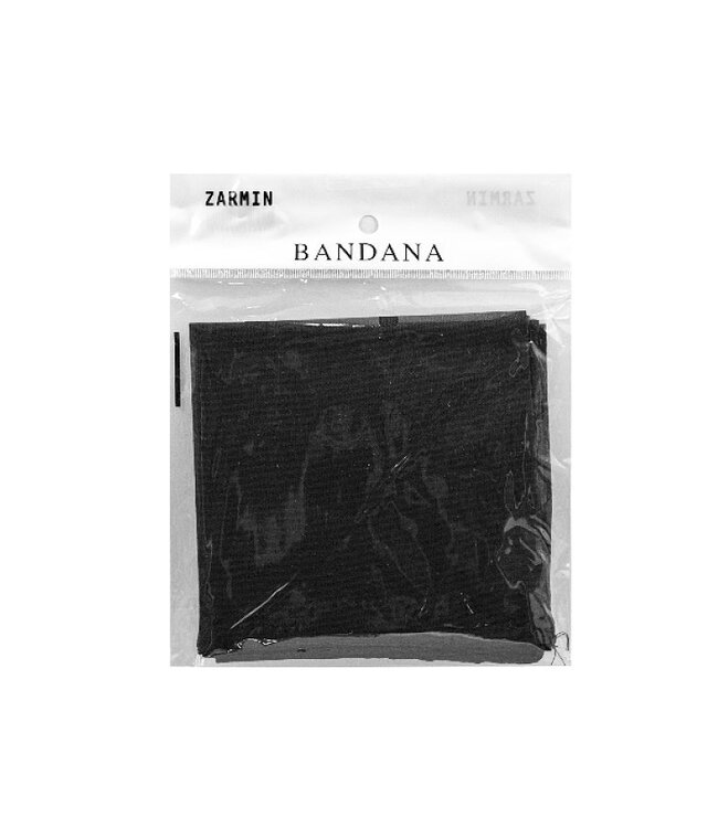 Zarmin Solid Bandanna Black 1221BLK Final Sale