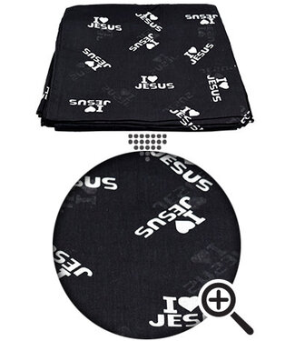 Magic Collection Bandana #99973  I Love Jesus W/Black