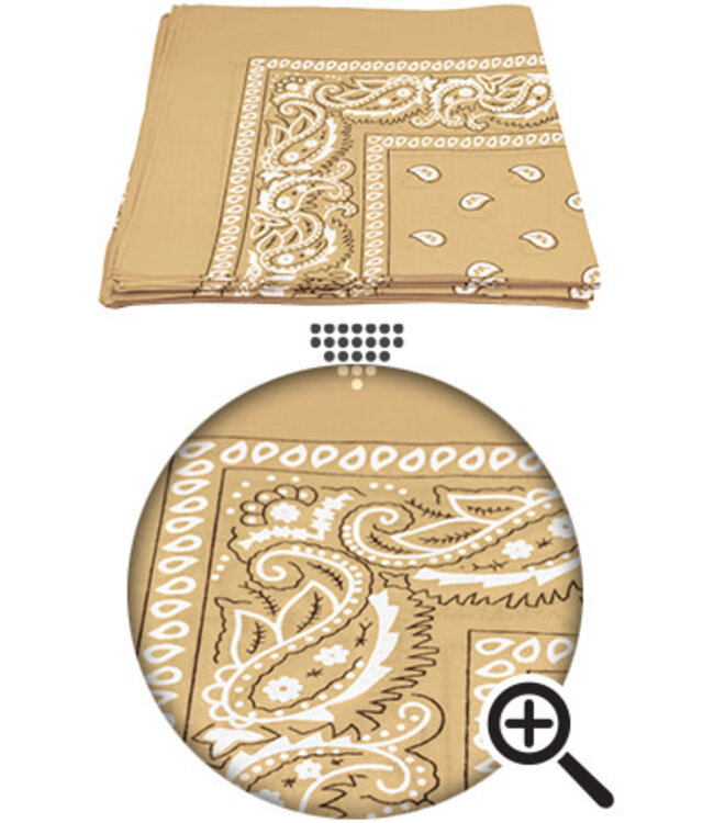 Magic Collection Bandanna 90258 Light Beige