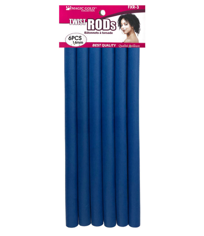 Magic Collection FXR 3 Twist Rods Blue (6PCS)14mm