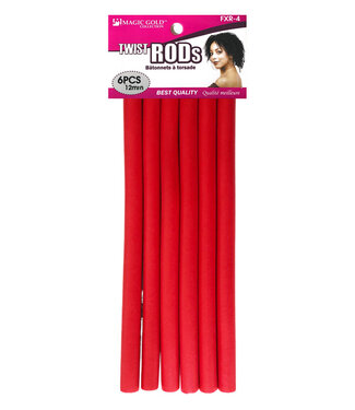 Magic Collection FXR 4 Twist Rods Red (6PCS)12mm