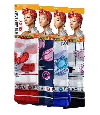 MAGIC GOLD Head Wrap Scarf Silky #9 #SCF99579